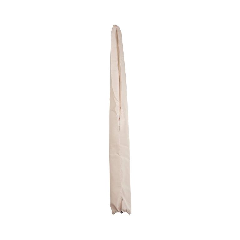 Décoshop26 - Housse de protection pour parasol 2 x 3m housse avec cordon de serrage en tissu crème 04_0007050 - beige 3000262015719_0