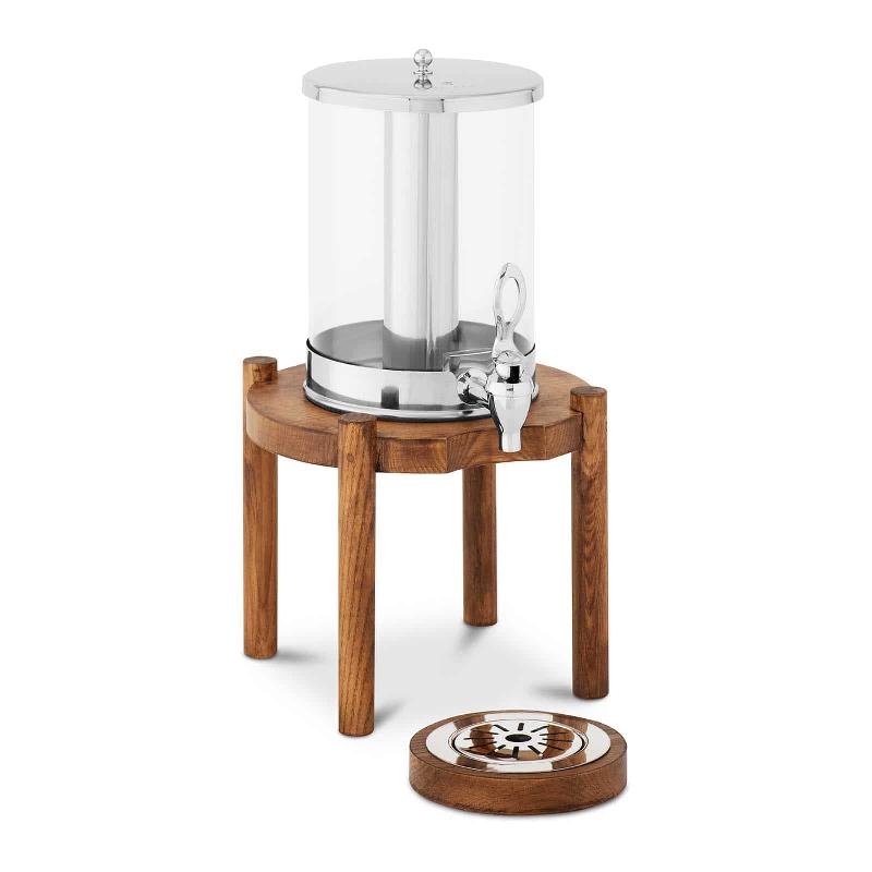 Distributeur de boissons 7 litres - dispositif de refroidissement - cadre en bois clair - 14_0005297_0