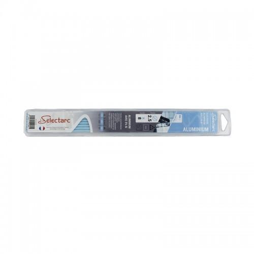 ÉLECTRODES ALUMINIUM - DIAMÈTRE 2,5 MM LONGUEUR 350 MM - PAR 8 SELECTARC