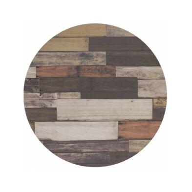 Emh Plateau de table professionnel rond Ø60 cm – décor Planchas Brown – stratifié moulé - marron BISPLATD60PLANCHAB_0