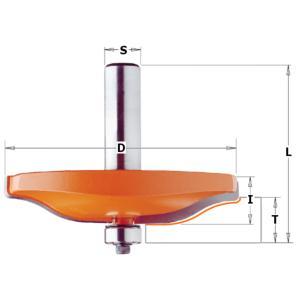 FRAISE CARBURE À PLATE BANDE POUR DÉFONCEUSE QUEUE DE 12 MM - CMT 990.507.11