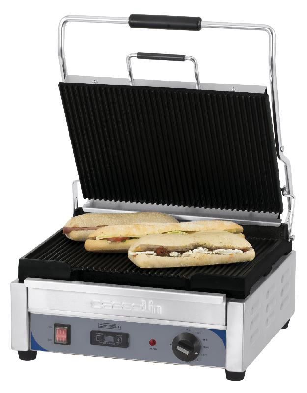 Grill panini grand premium plaques rainurées avec surface 385x300 m... - PCGPRRGPT_0