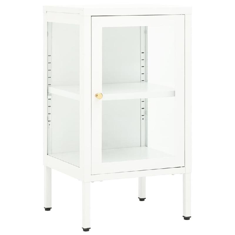 Helloshop26 - Buffet bahut commode armoire meuble de rangement organisateur cuisine salle de séjour salon 38 x 35 x 70 cm métal et 02_0029574 - verr_0