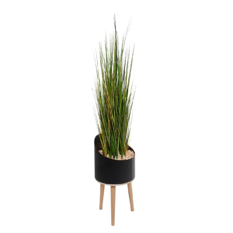 Herbes artificielles en bac métal VAGUE_0