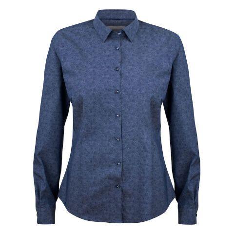 J.HARVEST & FROST PB143 TWILL CHEMISE FEMMES INDIGO PAISLEY FINE TWILL - TAILLE XXL