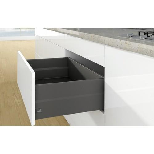 KIT TIROIR TOPSIDE ARCITECH-PROFIL H126 MM-DOS H218 MM-ANTHRACITE-L450MM HETTICH