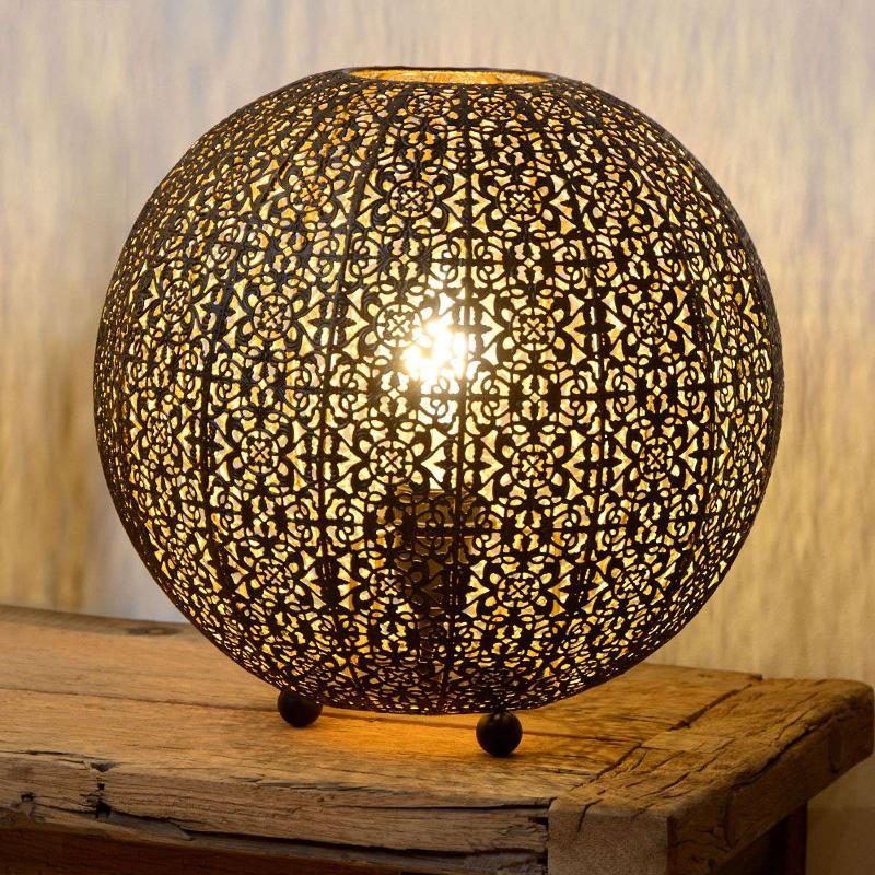 LUCIDE LAMPE À POSER TAHAR AU DESIGN ORIENTAL, 34 CM