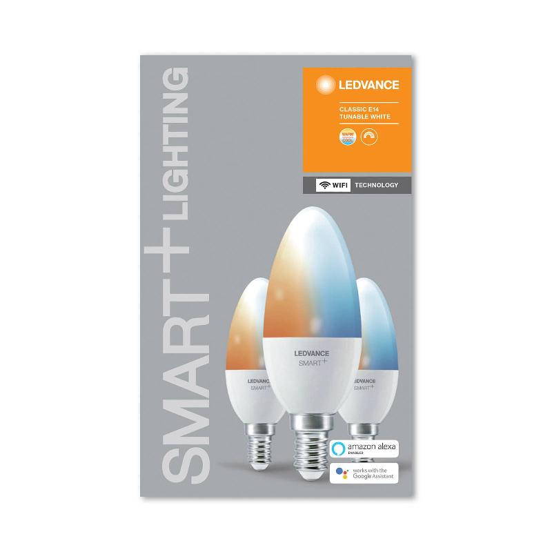 LEDVANCE SMART+ WIFI E14 5W BOUGIE 2 700-6 500K, 3