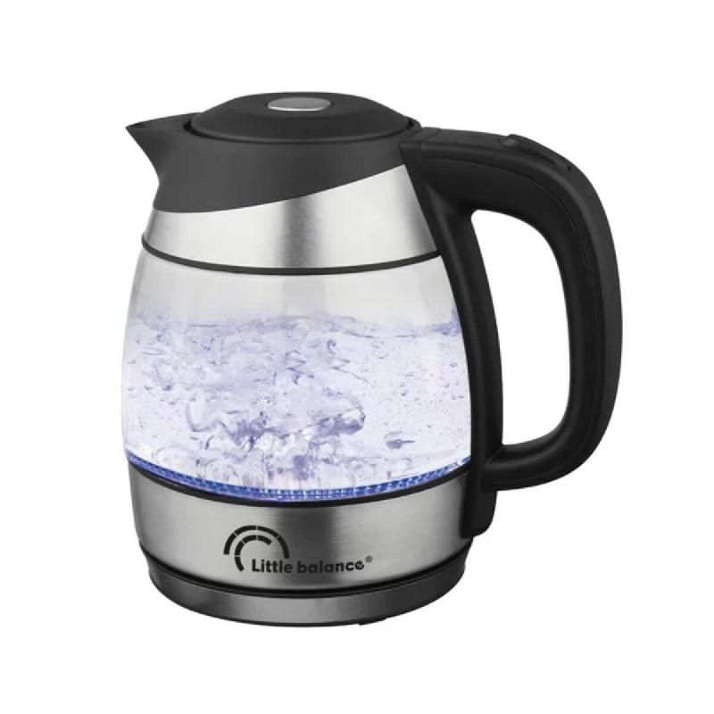 LITTLE BALANCE bouilloire sans fil 1.2l 1630w verre 8766 - transparent 3760240787662_0