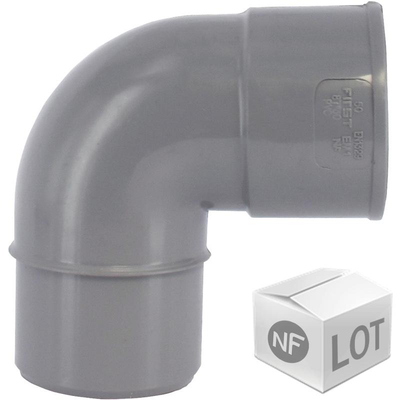LOT DE RACCORD PVC 100 COUDES 87°30 MF Ø50 FIRST PLAST Comparer les