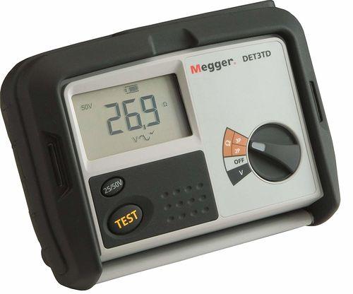 Mesureur de terre digital 2 & 3 fils - 0,01 Ohms à 2 kOhms - Alimentation par piles - IP54 - MEGDET3TD_0