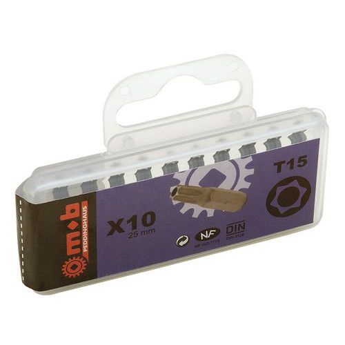 MOB 1 BOÎTE DE 10 EMBOUTS - TAMPER TORX