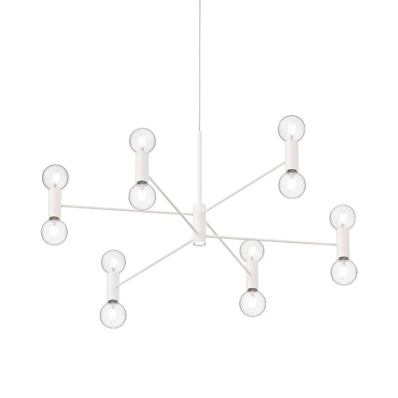MODO LUCE CHANDELIER SUSPENSION 13L 107 CM BLANCHE