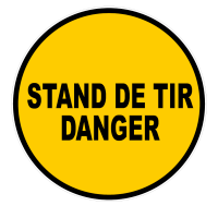 PANNEAU STAND DE TIR DANGER