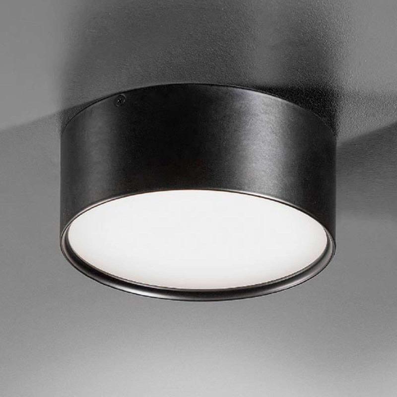 AILATI PLAFONNIER LED MINE SIMPLE, NOIR 14 CM