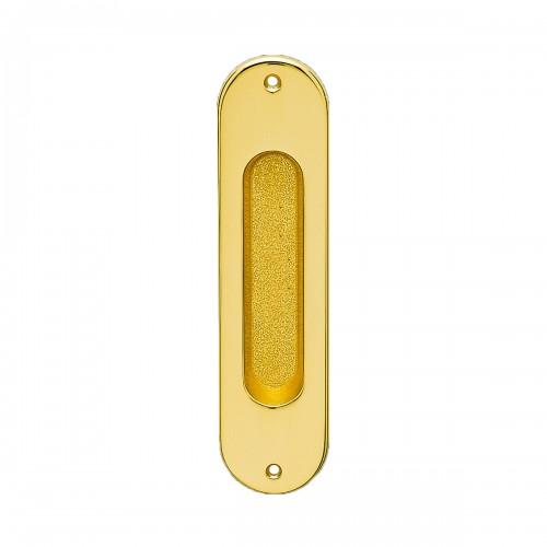 POIGNÉE CUVETTE OVALE - POUR PORTE À GALANDAGE - SÉRIE Z1702 - BEC-DE-CANE DORÉ KARCHER DESIGN