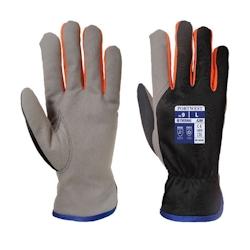 Portwest - Gants anti froid WINTERSHIELD Noir / Orange Taille 8 - 5036146010653_0