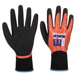 Portwest - Gants manutention et de protection contre les liquides DERMO PRO Orange / Noir Taille 6 - 5036108411610_0