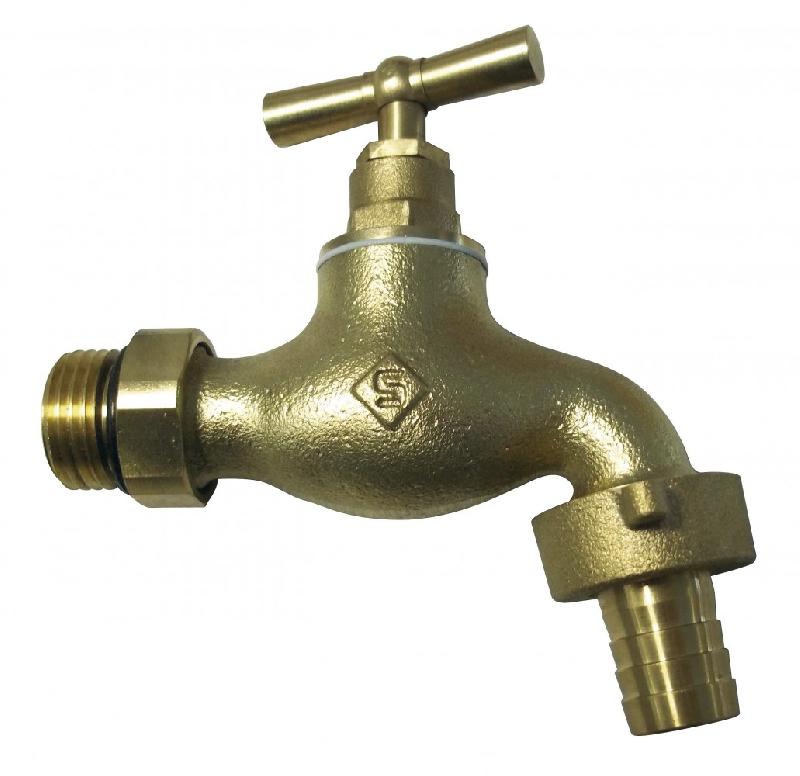 Robinet d'arrêt orientable auto-étanche à clapet - mâle/mâle 15x21 mm et 20x27 mm - débit réglable_0