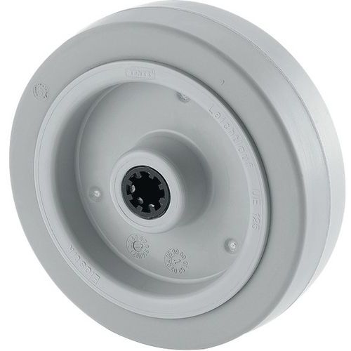 ROUE ELASTECH DIAMÈTRE: 125 MM. UFR125X40-Ø12 - TENTE