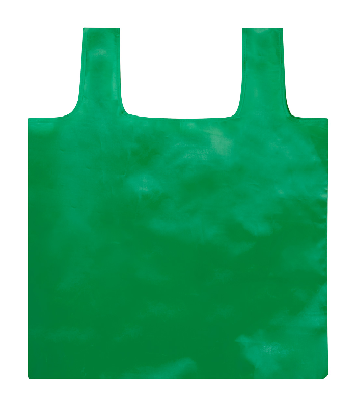 Sac shopping pliable en PET recyclé - labélisé RPET - couleur verte - 26g_0