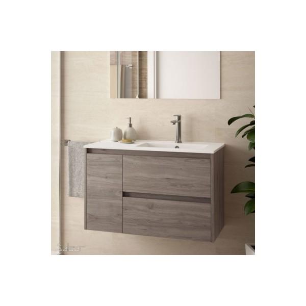 SALLE DE BAIN NOJA 855 1 PORTE GAUCHE CHÊNE ETERNITY - SALGAR 85067
