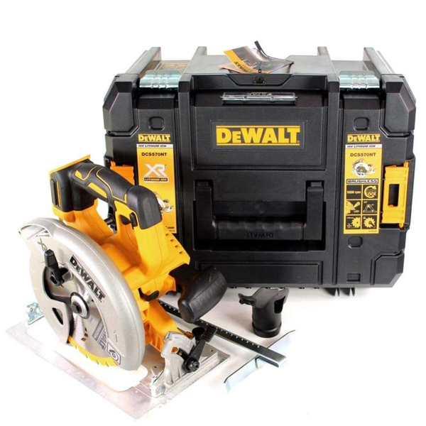 SCIE CIRCULAIRE DEWALT DCS570NT-XJ Ø184 MM S/BATTERIES NI CHARGEUR EN COFFRET TSTAK