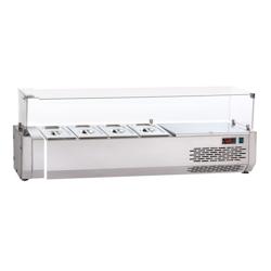 Vitrine Réfrigérée pour Table à Pizza GN 1/4 - Largeur 1200 - Sofraca - 0698142979928_0