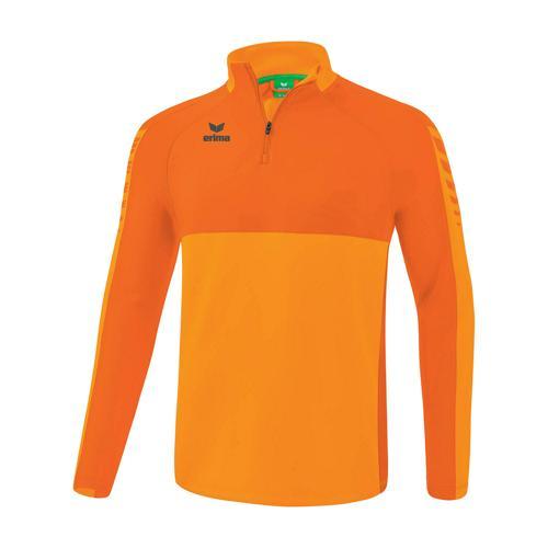SWEAT DEMI-ZIP ADULTE - ERIMA - SIX WINGS ORANGE/ORANGE
