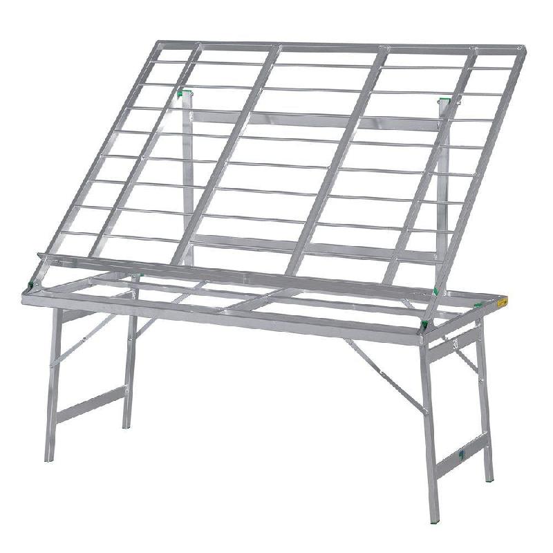 Table aluminium inclinée 150x80x150cm - robuste, repliable, usage intensif jusqu'à 140 kg_0