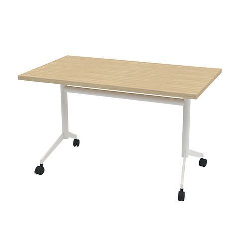 TABLE DE RÉUNION 120X70X73 POP-UP - CHÊNE/BLANC - QUADRIFOGLIO