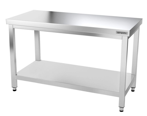 Tables Inox centrales Premium avec Etagère - P 600 mm | Ggm - 1400_0