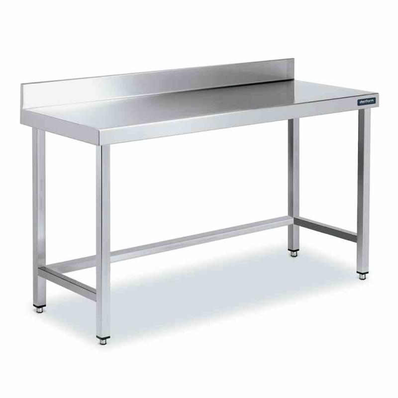 Tables Inox de Travail DISTFORM Premium avec Dosseret - Profondeur 700 mm - 1100_0