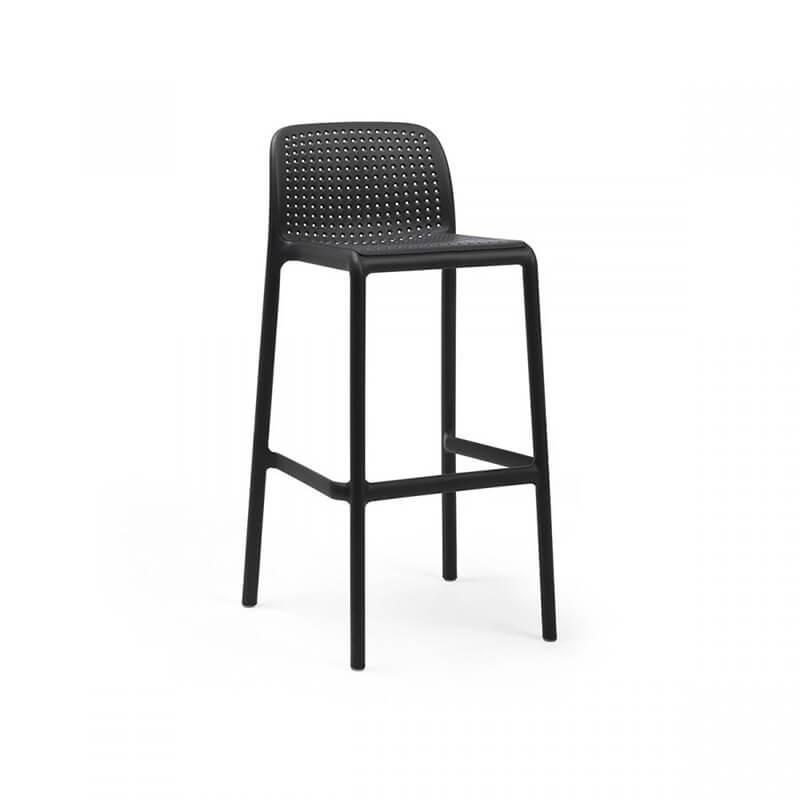 Tabouret de bar moderne en polypropylène fiberglass - Lido - intérieur/extérieur - empilable - résistant aux UV_0
