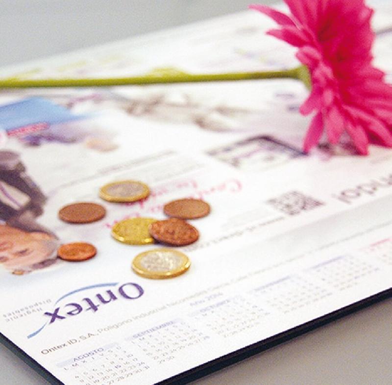 Tapis de comptoir publicitaire - PVC 0,25 mm - Mousse caoutchouc 2/3/4 mm - Noir_0