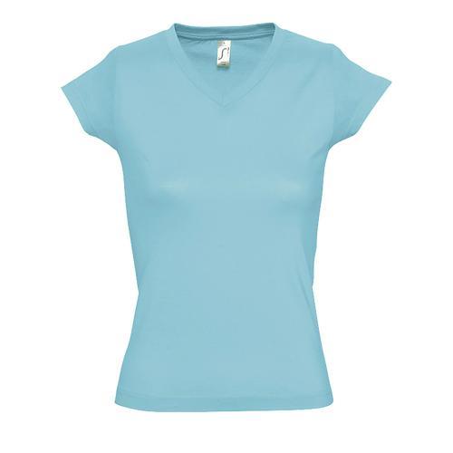 TEE-SHIRT PERSONNALISABLE FEMME EN COTON BLEU ATOLL