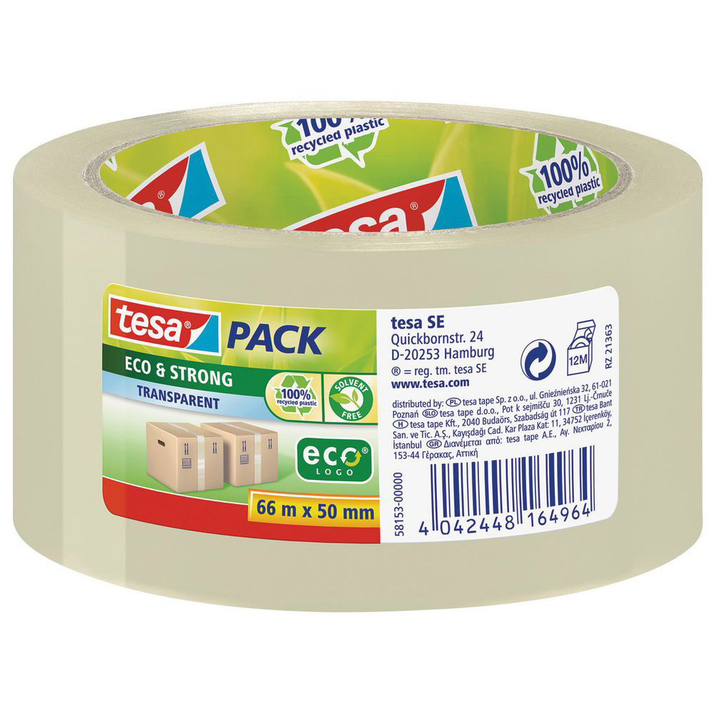 TESAPACK ECO & STRONG BANDE D'EMBALLAGE  - LOT DE 6