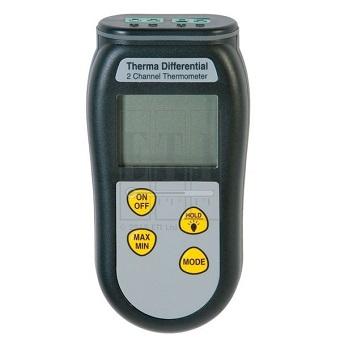 Thermomètre différentiel Therma - 2 entrées thermocouple K - IP66 - Précision ±0,4°C_0