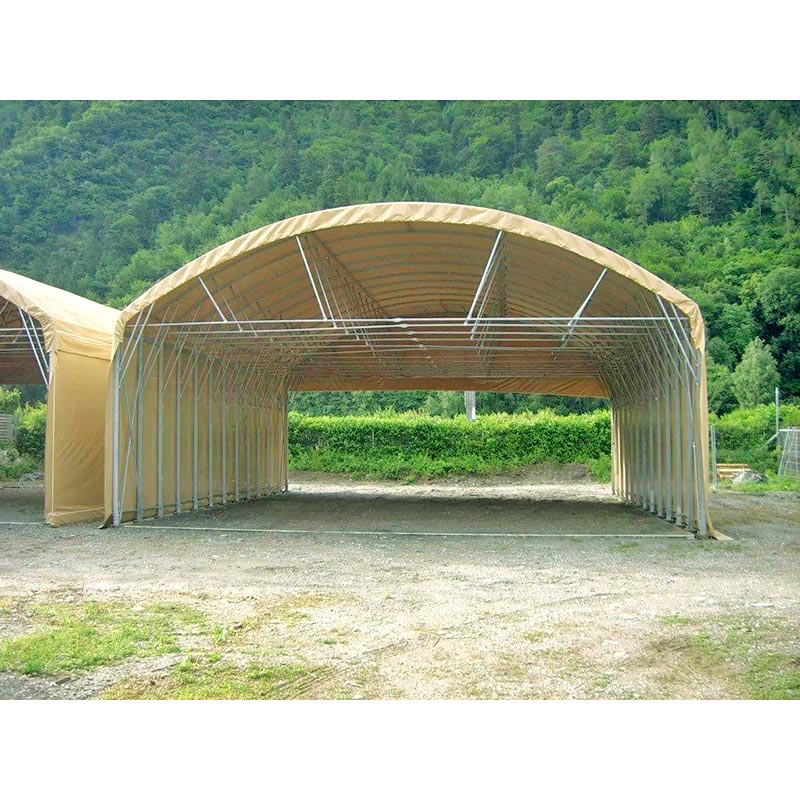 Tunnel de stockage en PVC - pour matériel et fourrage - 801 00100 00000 - Abrivert_0