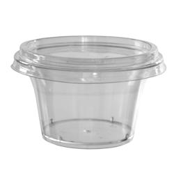 Verrine Tulipe - 180 mL - Couvercle inclus - par 40 - transparent plastique 3760394097365_0