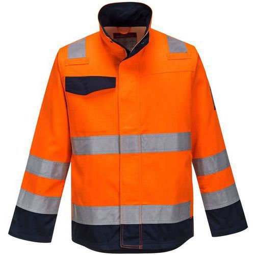 VESTE MODAFLAME RIS MV35 - BLEU/ORANGE - XL - PORTWEST