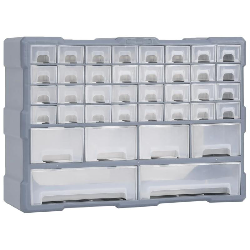 Vidaxl organisateur multi-tiroirs avec 40 tiroirs 52x16x37,5 cm 147578_0