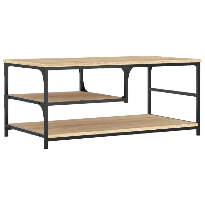 VidaXL Table basse chêne sonoma 90x49x40 cm bois d'ingénierie Modèle Atlas Master Plus - 835310_0