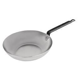 Wok en acier carbone Vogue 280mm - EQGG722_0