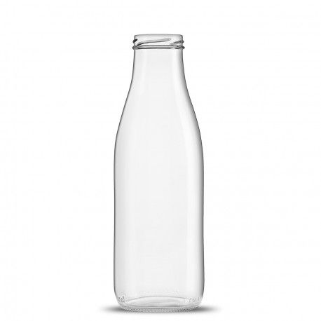 9012805 - Bouteille en verre Boboco - 79 cl - Teinte blanche - Bague TO48 - Lot de 12_0