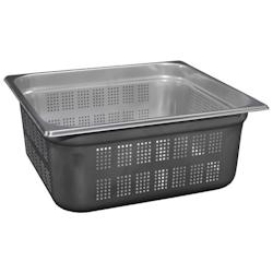 Bac Gastro Inox AISI 304 Perforé GN 2/3 H. 150 mm - Gastroland - 3701666001956_0