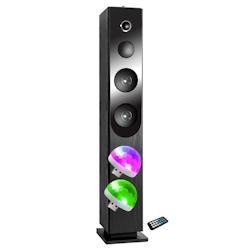 BM Sonic Tour de son avec lecteur CD Blacktower, Bluetooth, RADIO FM et USB, 100W , Télécommande, Jeu de lumière 2 Boules Lumières Disco - 3666638_0