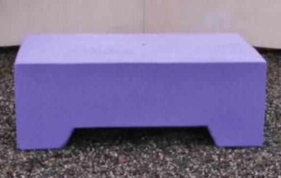 Borne en béton mobile Beauceron - 850 kg - Emprise au sol 115x75 cm - Hauteur totale 50 cm_0