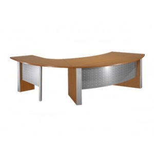 Bureau de direction courbe avec retour - dimensions 200x80 à 110x74 cm_0