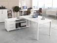 Bureau de direction DIAMOND laqué brillant sur crédence - Deskono_0